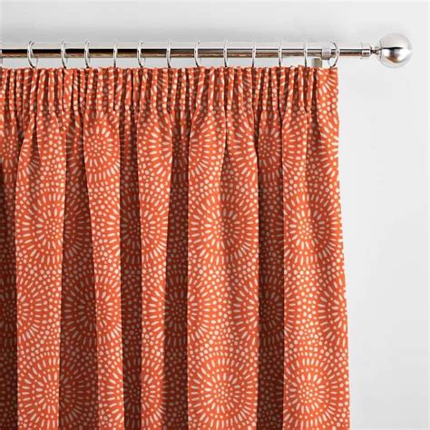 Whirl Coral Orange Curtain Swift Direct Blinds Burnt Orange Curtains