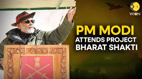 PM MODI LIVE PM Modi Attends Exercise Bharat Shakti In Pokhran