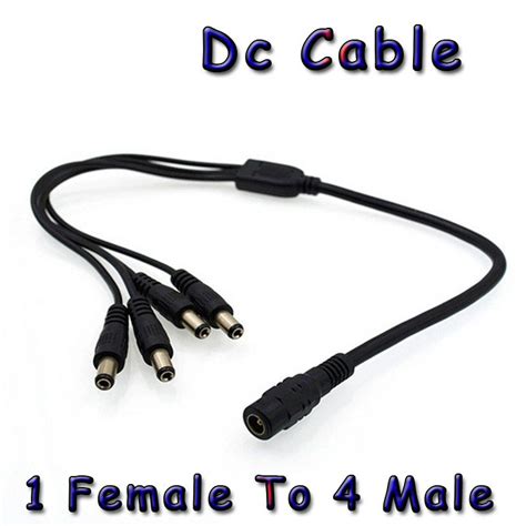 DC Power Cable 1 Female To 2 3 4 5 6 8 Male Way Splitter Adapter