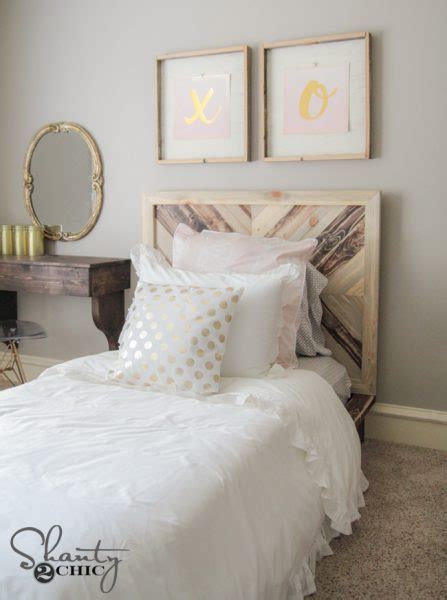 Diy Twin Platform Chevron Bed Shanty 2 Chic