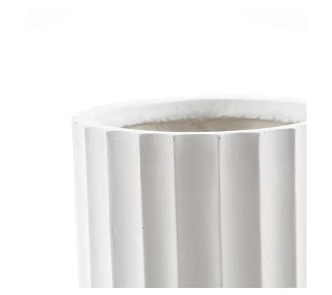 Luxenhome White Mgo Tall Planter Indoor Outdoor H B F Ykmfs