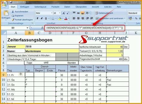 Bemerkenswert Zeiterfassung Mit Excel Oder Calc Kostenlos Vorlagen