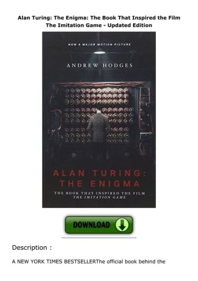 Pdf Read Alan Turing The Enigma The Book That Inspired The Film The