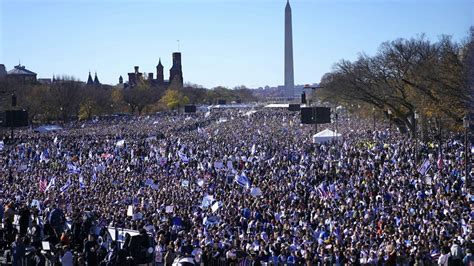 ‘largest Turnout Ever 290 000 Attend Massive Pro Israel Rally In D C