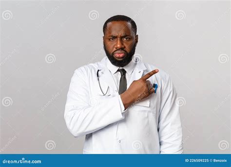 Healthcare Medicine And Epidemic Concept Serious Looking Angry And