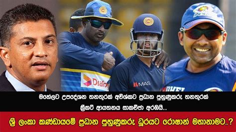 රොෂාන් මහානාම ශ්‍රි ලංකා ජාතික කණ්ඩායමේ ප්‍රධාන පුහුණුකරු ලෙස පත්