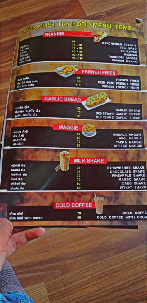 menu  ms food juice corner ahmedabad