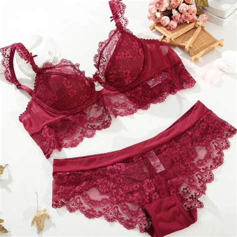 Femal Intimates Plus Size Sexy Lingerie Set Women Underwear Ultrathin