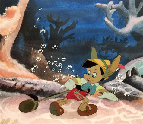 Animation Collection Original Production Animation Cel Of Pinocchio From Pinocchio 1940