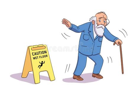 Elderly Falling Stock Illustrations 390 Elderly Falling Stock