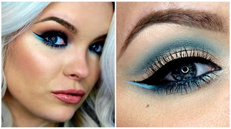 Dramatic Spring Makeup Turquoise Cut Crease YouTube