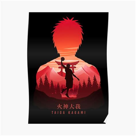 Taiga Kagami Kuroko Basuke Poster For Sale By Johnrobertson Redbubble