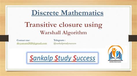 How To Find Transitive Closure By Using Warshall S Algorithm Discrete