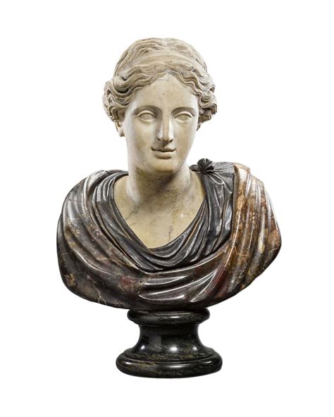 Buste De Femme En Marbre Et Bronze Italie Xixe Si Cle Et Avant N