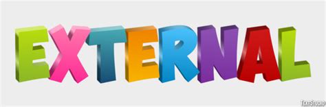 external multi color    year text effect generator