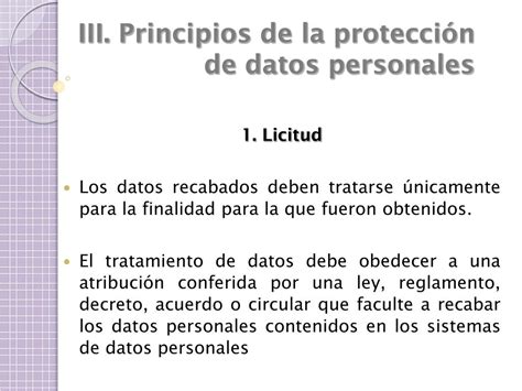 Ppt Protecci N De Datos Personales Derecho Y Responsabilidad