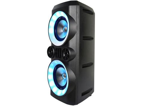 Caixa De Som Mini Torre Multilaser Neon X Bluetooth 300W Caixa De