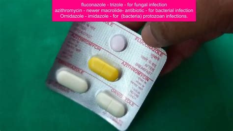 Gynecology Af Zit Fluconazole Azithromycin Ornidazole Tablets Vaginal