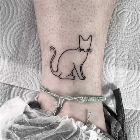 Top 71 Best Cat Outline Tattoo Ideas 2021 Inspiration Guide