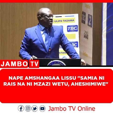 Tanzania Abroad TV On Twitter Hivi Huyu Anabwabwaja Nini Na Hotuba