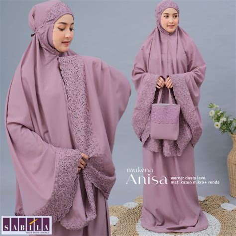 Jual Mukena Anisa By Sabila Mukena Amplop Dewasa Mukenah Travel Katun