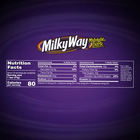 Milky Way Fun Size Midnight Dark Chocolate Candy Bars 10 65 Oz Bag