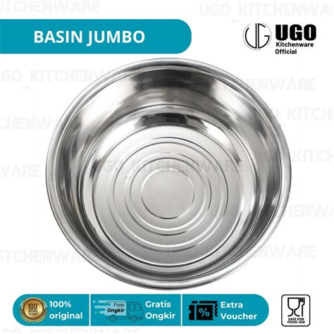 Jual Berindo Baskom Jumbo Stainless Steel Basin Serbaguna Jumbo Cm