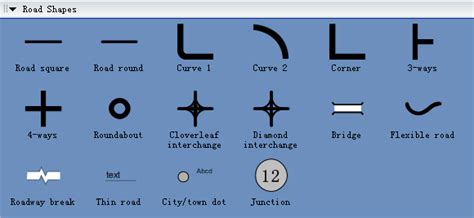 Example Of Vertical Line Drawing Map Directional Road 2d Shapes Draw