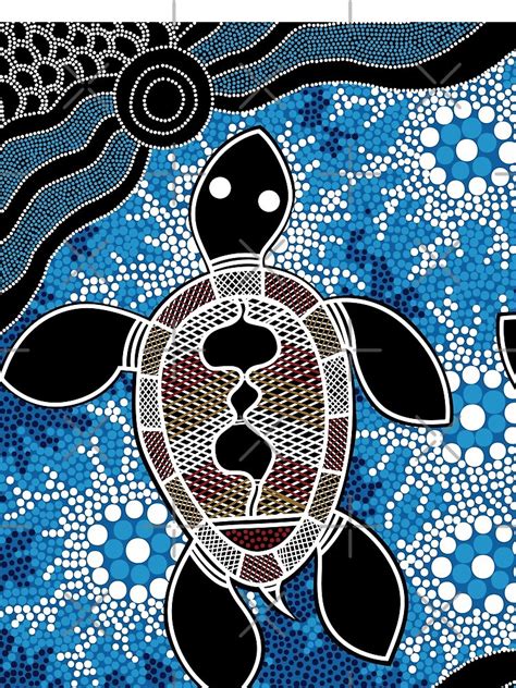 "Authentic Aboriginal Art - Sea Turtles" Mini Skirt for Sale by ...