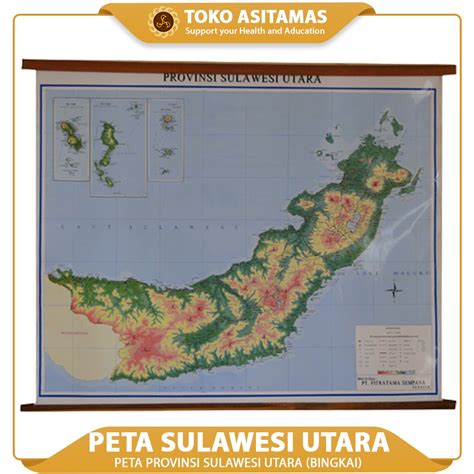 Jual Peta Provinsi Sulawesi Utara Bingkai Shopee Indonesia