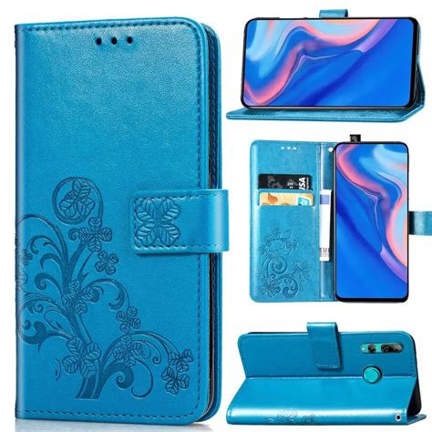 For Huawei Y9 Prime 2019 Flip Cover Case Soft Silicone Card Holder Wallet Book Case For Huawei P