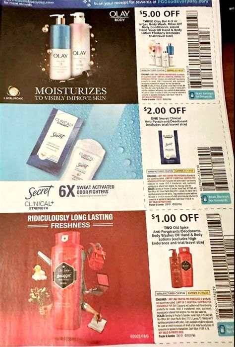 P G Printable Coupons Insert Preview January 2023