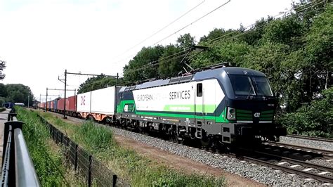 Ell European Locomotive Leasing Vectron Rtb Cargo With Container