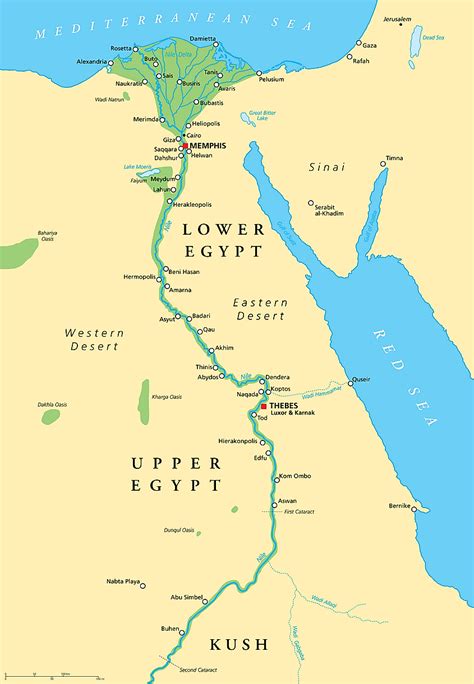 Nile River Map Through Africa