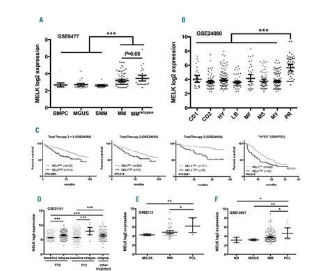 Melk Is Overexpressed In Proliferation Associated Myeloma And Linked To