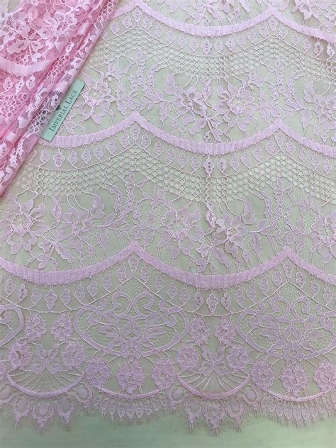 Pink lace fabric - Chantilly lace - lace fabric from Imperiallace.com