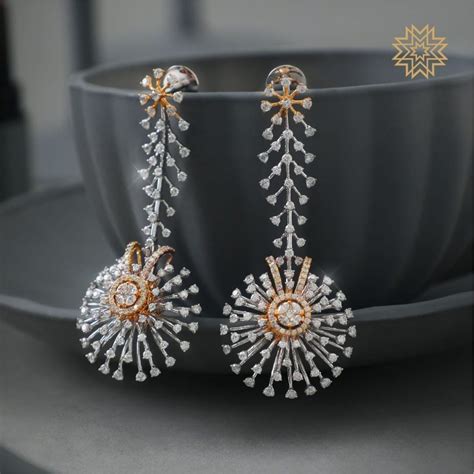 New Diamond Earrings Designs - [ 2022 & 2023 Models] • South India Jewels