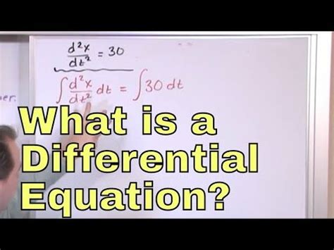 31 01 What Is A Differential Equation In Calculus Learn To Solve