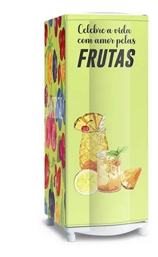 Adesivo De Envelope Geladeira Ecologico Frutas Sucos Drink Frete grátis