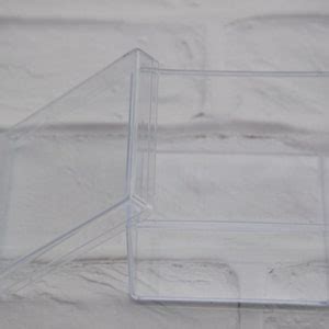 2pcs Square Clear Plastic Box Transparent Box Container Box Lid Box