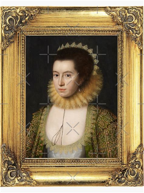 William Larkin Portrait Of Anne Clifford Countess Of Dorset Sticker