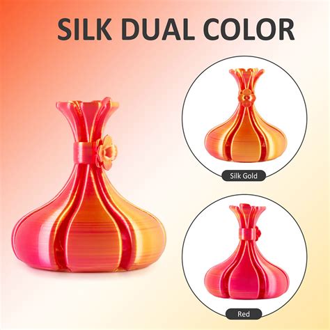 Geeetech Dual Color Silk Pla Filament Gold And Red Europe