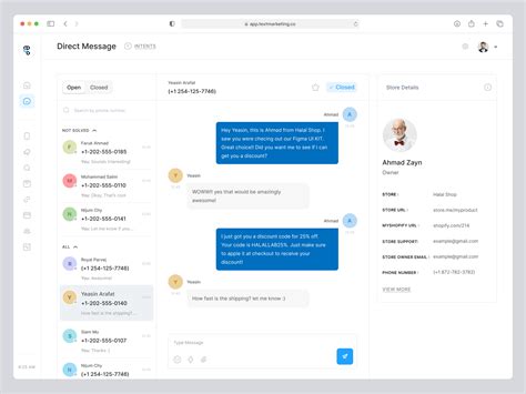 SMS Marketing App by Masum Parvej for Halal Lab on Dribbble