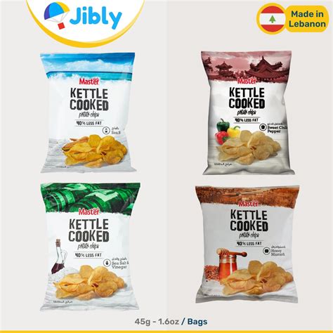 Lebanese Master Chips Kettle Cooked Four Flavors Salty Etsy