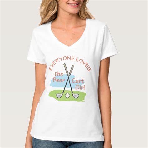 Beer Cart Girl T Shirt Uk