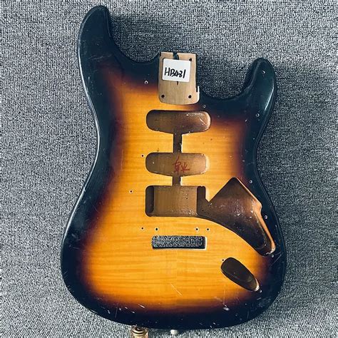 Solid Basswood Tobacco Burst Guitar Stratocaster Strat Style Reverb