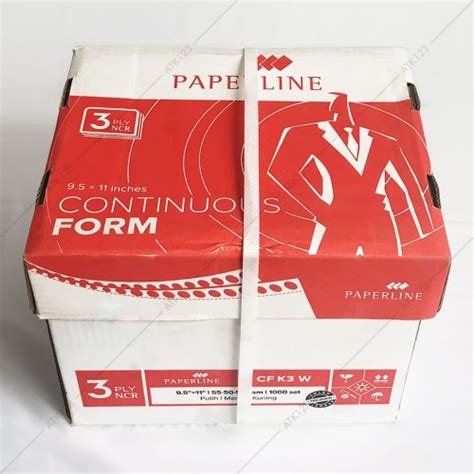 Jual Continuous Form Paperline 3 Ply Warna 9 1 2 X 11 In K3 W Kota