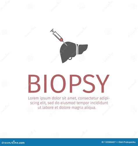 Liver Biopsy Icon Vector Sign For Web Graphic Stock Vector