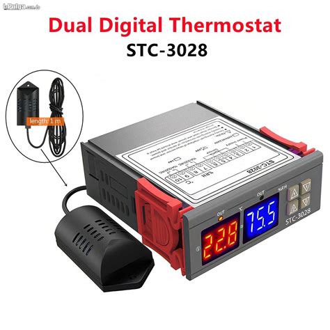 TERMOSTATO PARA INCUBADORA HUMEDAD Y TEMPERATURA STC 3028 La Pulga