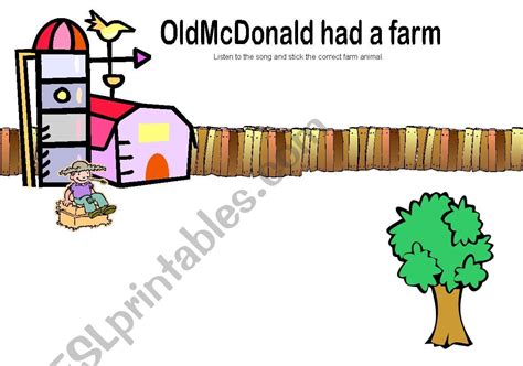 Old Mcdonald Had A Farm Esl Worksheet By Isabel C